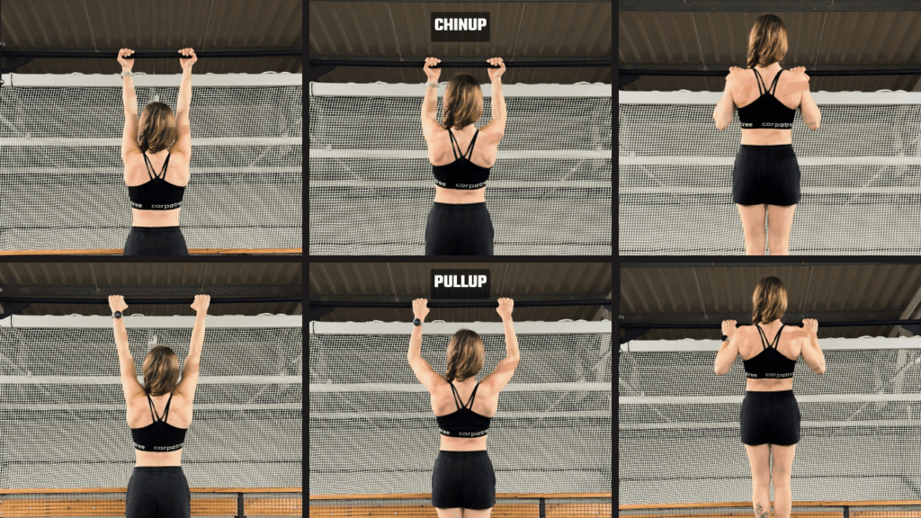 CHINUP I PULLUP NA DRĄŻKU 