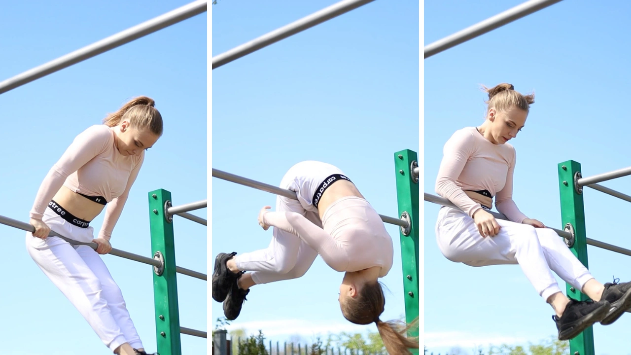 Natalia robiąca obrót w przód