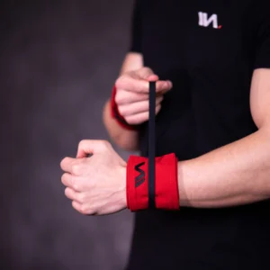 Owijki kalisteniczne – usztywniacze na nadgarstki czerwone